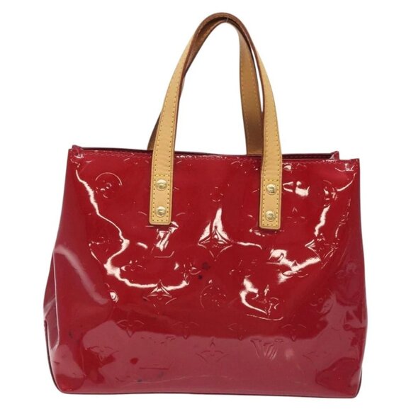 LOUIS VUITTON Monogram Vernis Reade PM Hand Bag Pomme D'amour - Picture 1 of 15
